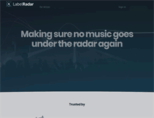 Tablet Screenshot of labelradar.com